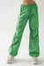 Green Adjustable Waist Ruched Cargo Pants